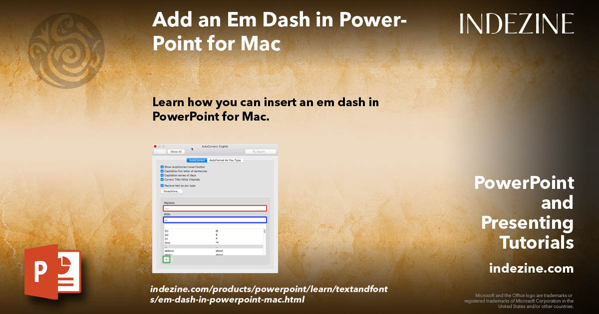 make an em dash in word for mac